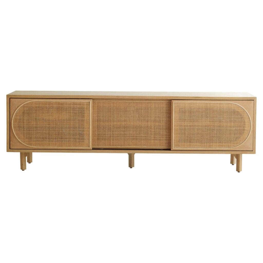 Cyan Design 11495 Lamu Media Cabinet - Solid Oak TV Stand with Storage for Living Room, Bedroom & Home Theater