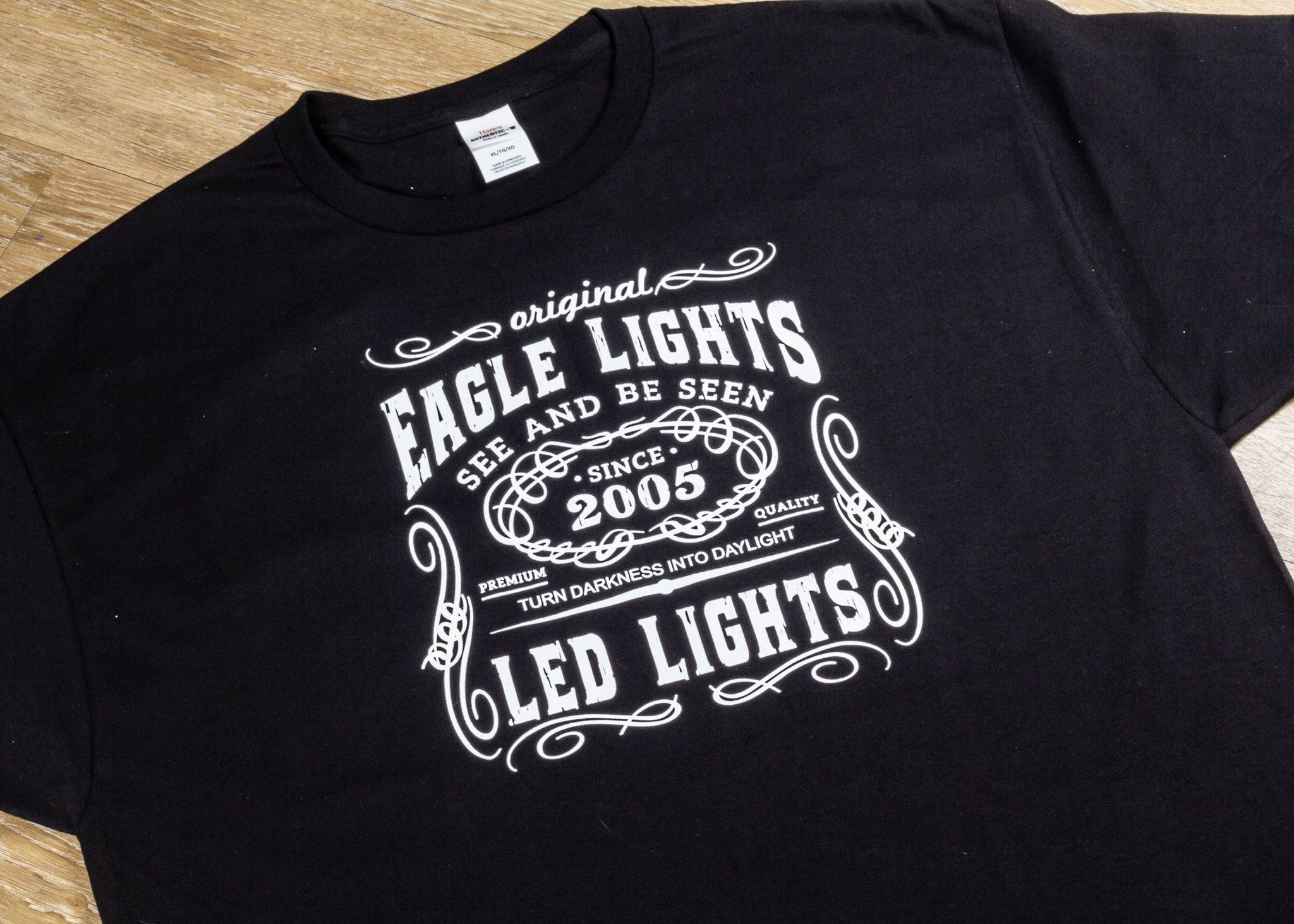 Eagle Lights Graphic T-Shirt - Lynchburg Design | Stylish Casual Wear for Men & Women | Perfect for Outdoors, Travel & Everyday Comfort