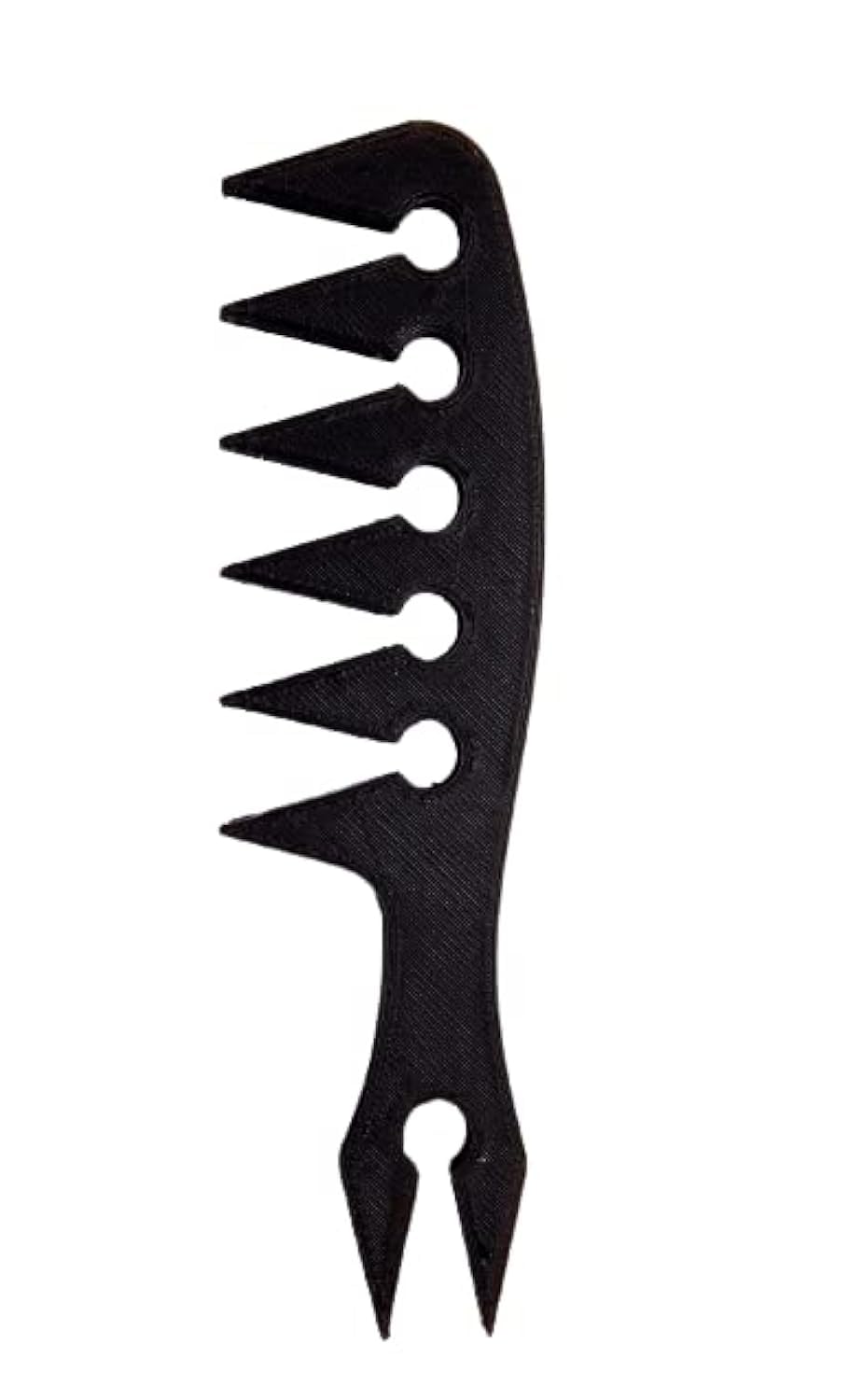CERO ® 3D Printed Wide Tooth Comb for Men & Women - Vintage Style Hair Styling Tool with Oil Head - Black PLA Plastic Hairdressing Comb for Pomade, Styling Gel & Thick Hair - Perfect for Barbershops, Salons & Home Use