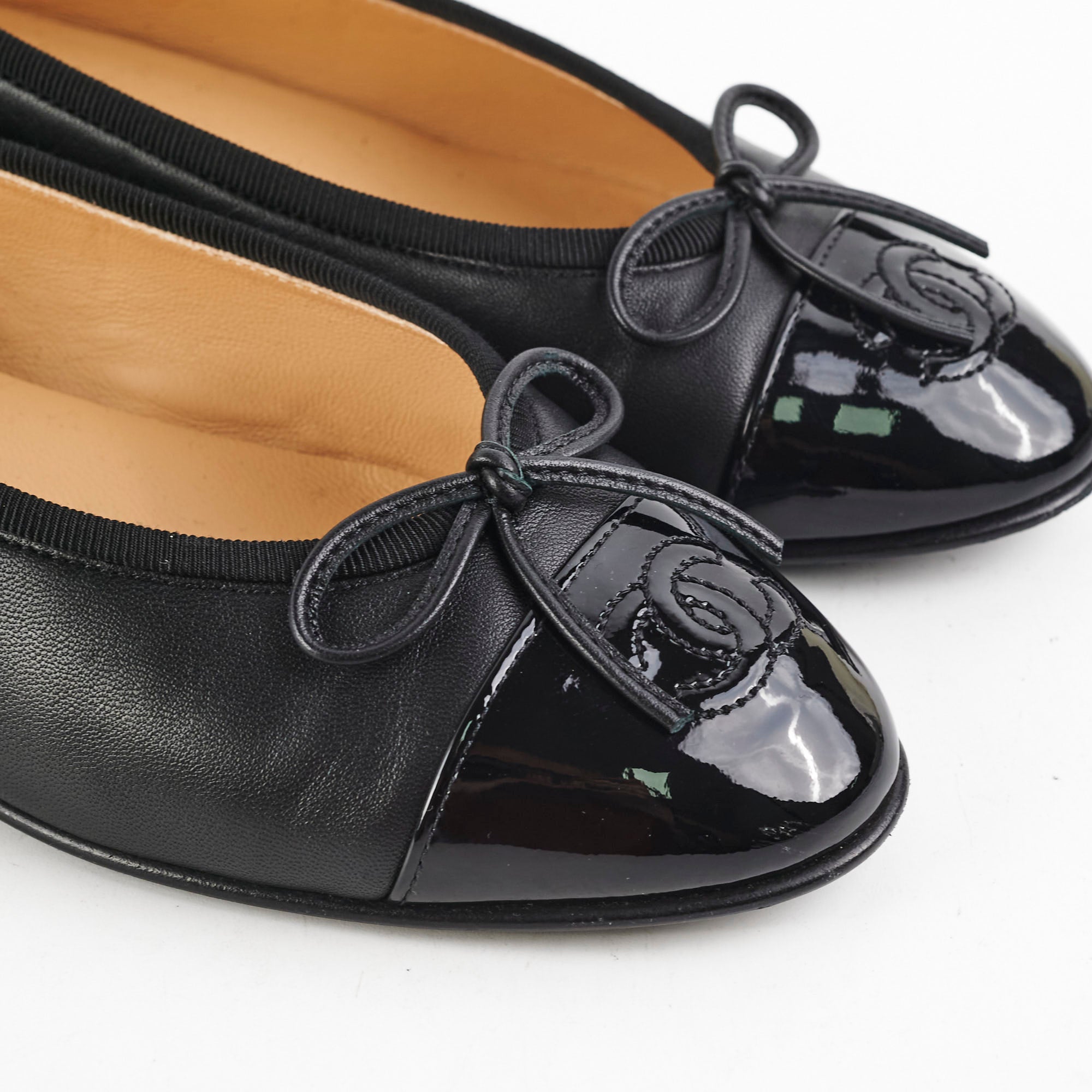 Chanel Black Ballet Flats for Women Size 36 - Classic Comfortable Shoes for Office, Party & Daily Wear
