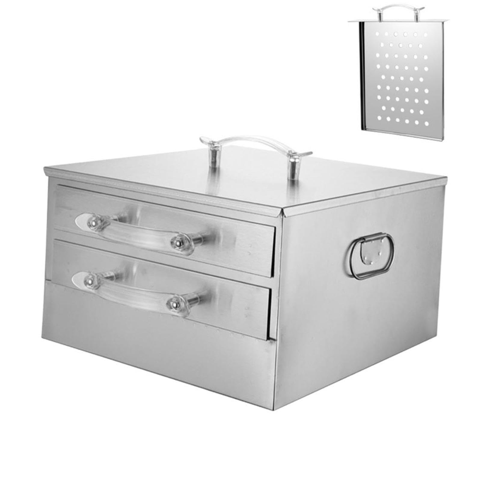 2-Tier Rice Noodle Roll Steamer Machine for Home Use - Professional Rice Roll Making Equipment with Tray & Steam Plate - Perfect for Breakfast, Dim Sum & Asian Cuisine Preparation