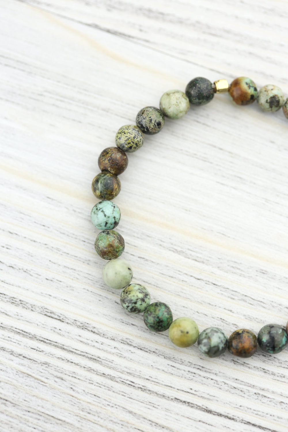 Authentic African Turquoise Mala Bead Bracelet for Meditation & Yoga - Handmade Spiritual Jewelry for Mindfulness Practice & Positive Energy