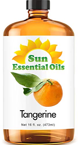 Pure Tangerine Essential Oil - 16oz Large Bottle for Aromatherapy, DIY Skincare & Home Fragrance | Cold Pressed Citrus Oil for Diffusers, Massage & Relaxation