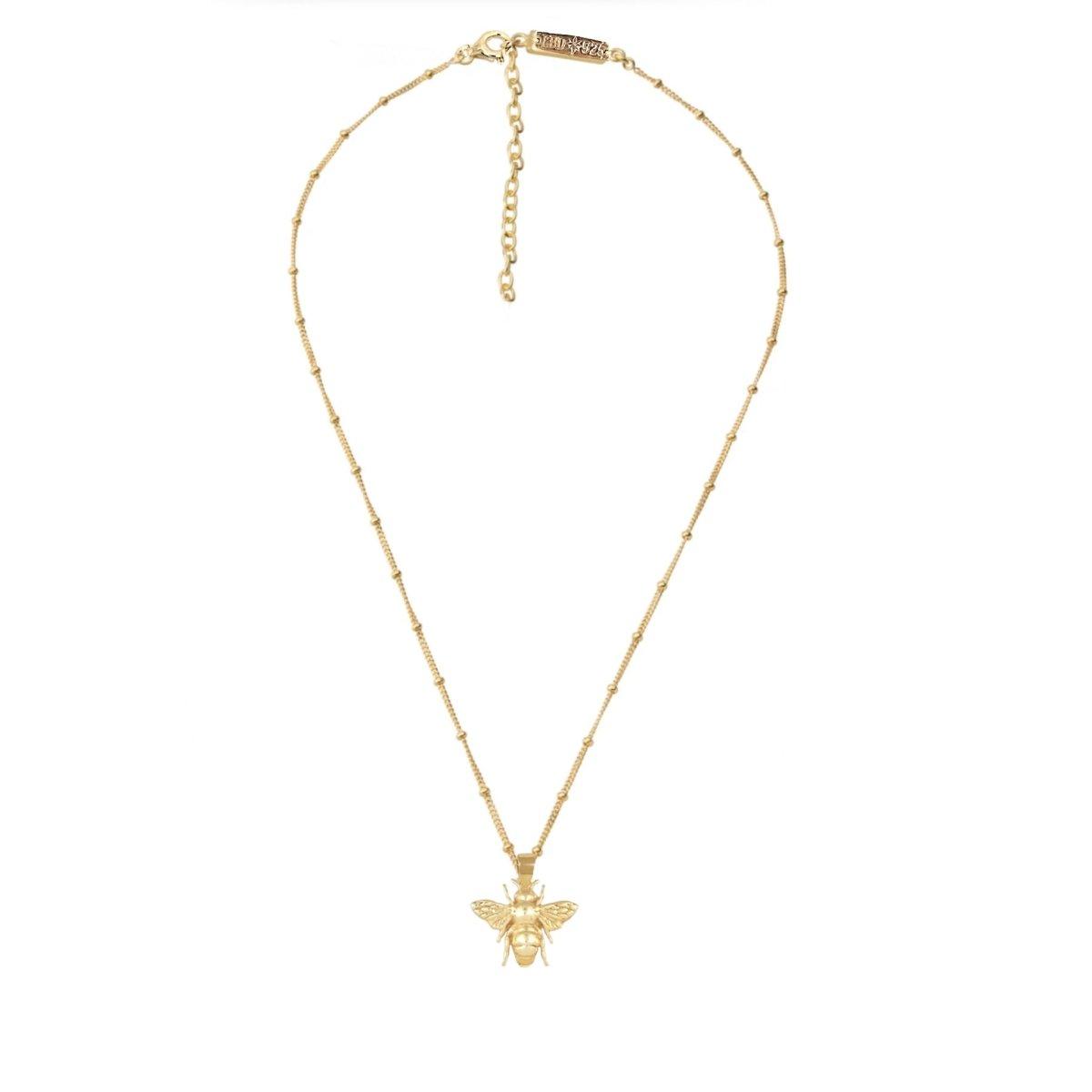 Laihas Prestige 14K Gold Bee Pendant Necklace for Women - Elegant Jewelry Gift for Birthday, Anniversary & Valentine's Day - Perfect for Everyday Wear & Special Occasions