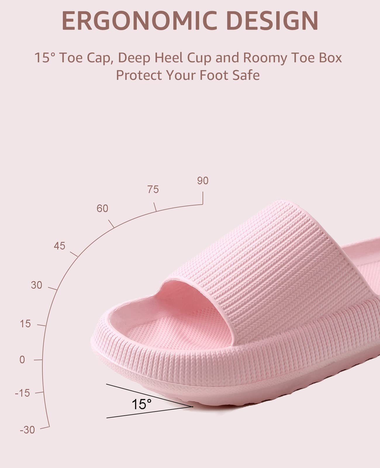 Cloud Slippers for Women and Men - Ultra Soft Pillow Slippers with Non-Slip Sole | Shower Slides & Bathroom Sandals | Thick Cushioned Comfort for Home, Spa, and Indoor Use