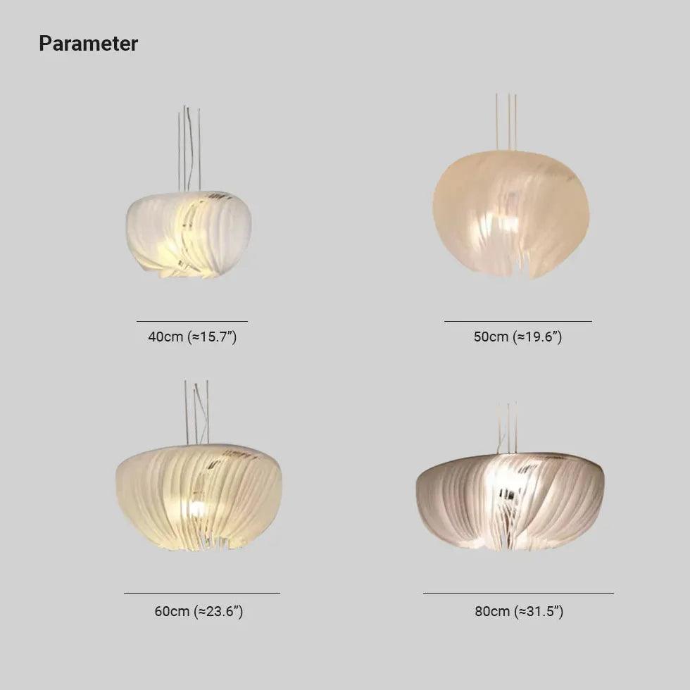Modern White Spiral Pattern Artistic Pendant Light - Elegant Ceiling Lighting Fixture for Dining Room, Kitchen Island & Bedroom Decor