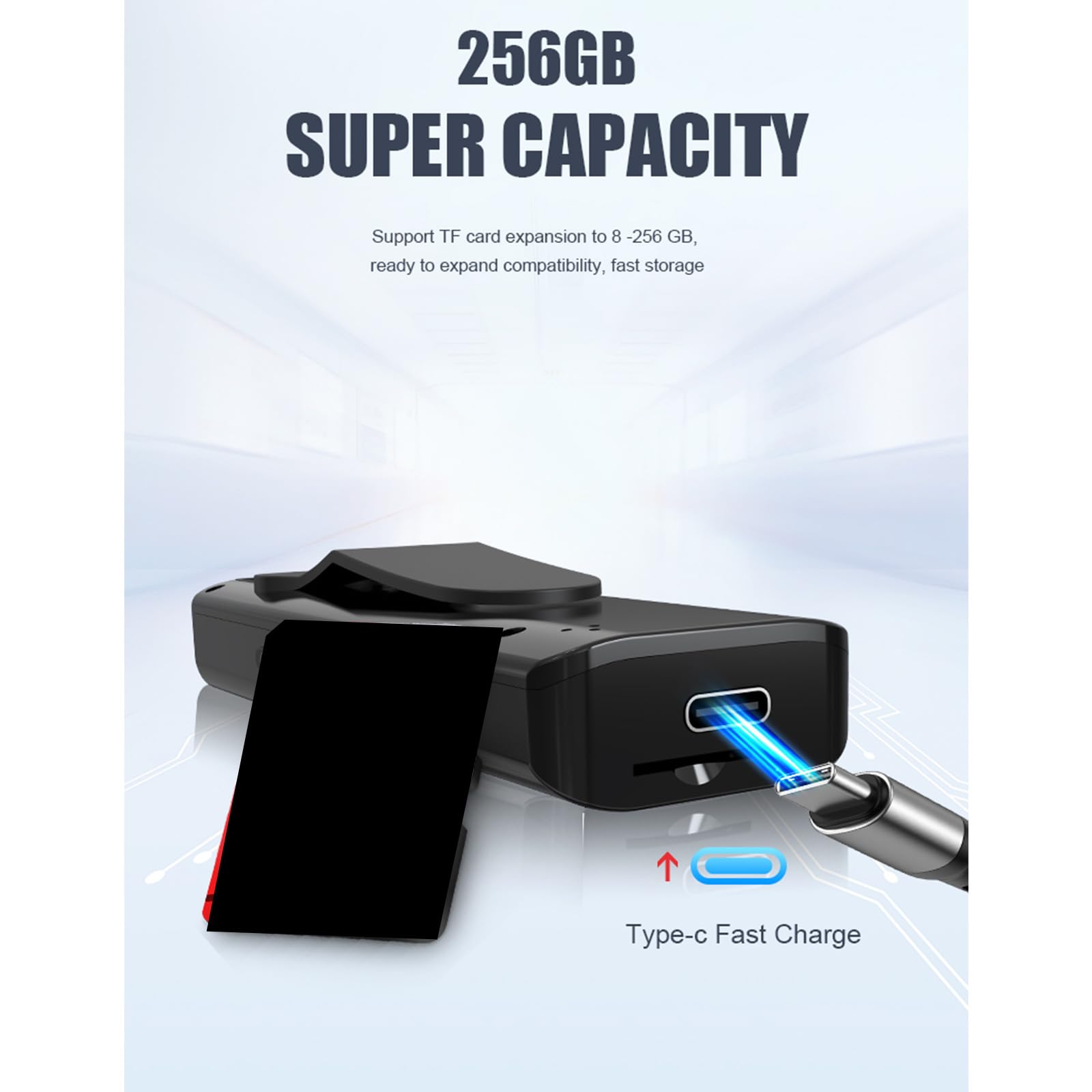 1080P HD WiFi Security Camera - Portable Body Camera with Night Vision & Motion Detection for Home, Office, and Police Surveillance