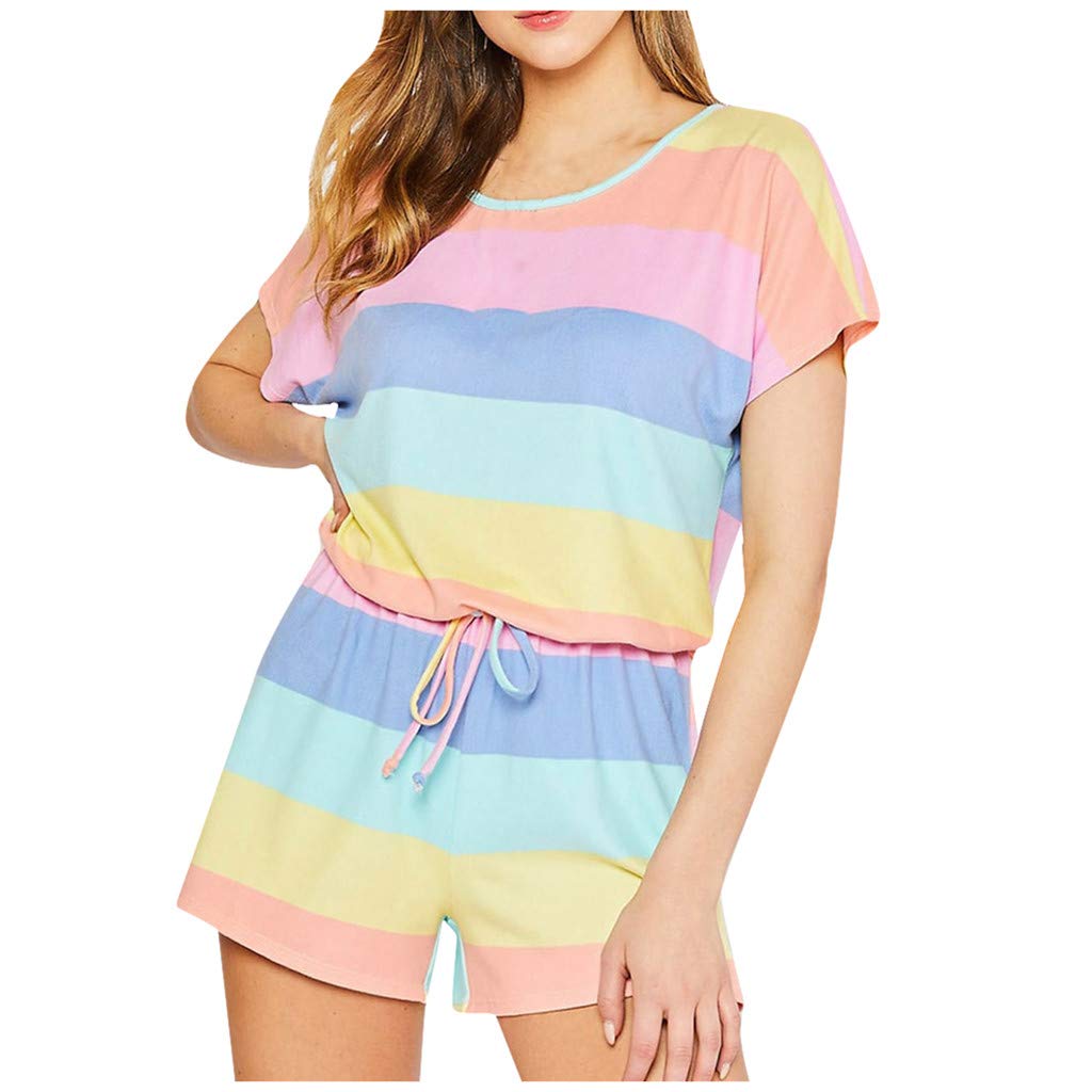 **Halloween Pajamas for Women - 2-Piece Tie-Dye Sleepwear Set with Shorts & Nightgown, Cozy Lounge Outfit for Halloween Parties & Sleepovers**