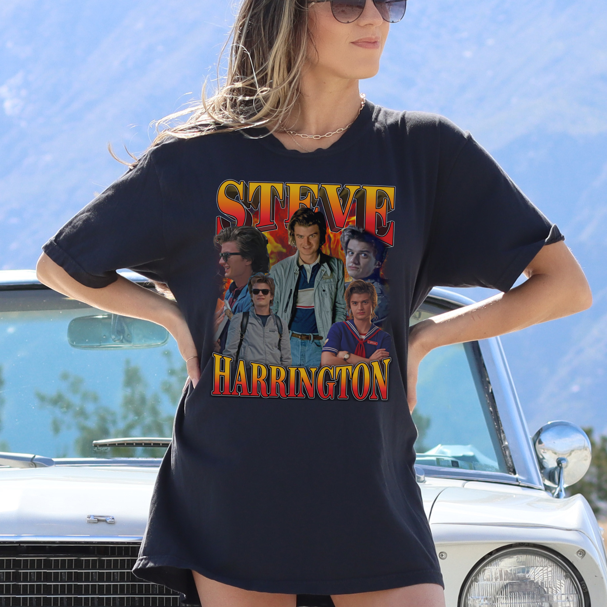 Steve Harrington 90s Vintage T-Shirt - Stranger Things Retro Graphic Tee for Men & Women - Perfect for Cosplay, Halloween & 80s Nostalgia Fans