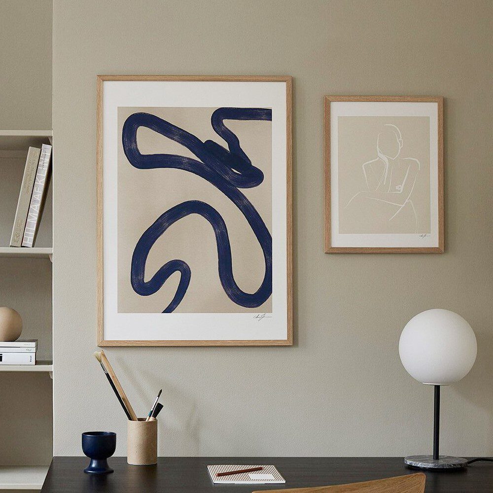 THE POSTER CLUB Anna Johansson Monday Art Print - Premium Wall Decor for Home & Office (2 Size Options) - Perfect for Living Room, Bedroom or Workspace Aesthetic