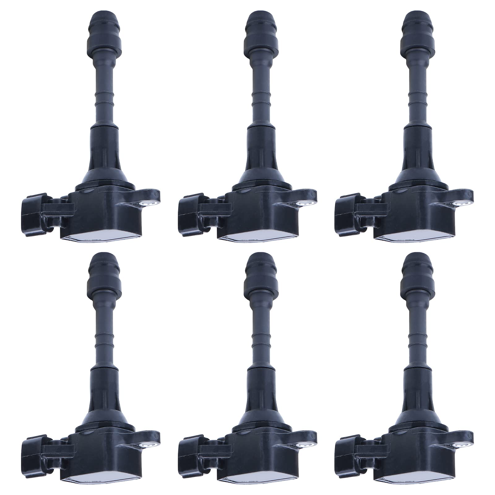 6 Pack MAYASAF UF349x6 Ignition Coil - Compatible with Nissan Altima, 350Z, Frontier, Maxima, Murano, Pathfinder, Quest, Xterra, Armada & Infiniti I35 QX4 (Replaces UF349, C1406, 5C1403) - Perfect for Engine Performance & Smooth Driving Experience