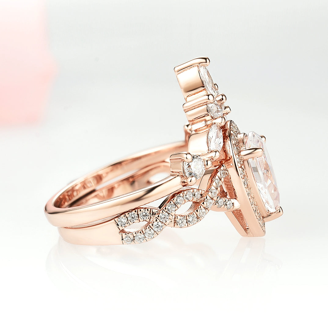Exquisite 14K Solid Rose Gold Moissanite Engagement Ring for Women - Perfect for Proposals, Anniversaries & Special Occasions