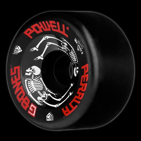 Powell Peralta Reissue G-Bones Skateboard Wheels - Black | High-Performance Wheels for Street and Park Skating