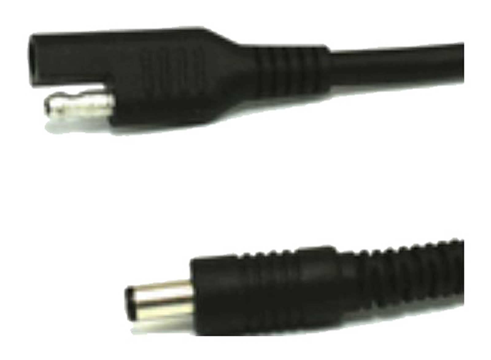 12V SAE to Coax Male Cable - Heavy Duty Power Connector for Car Audio, RV & Marine Stereo Systems - California Heat Brand