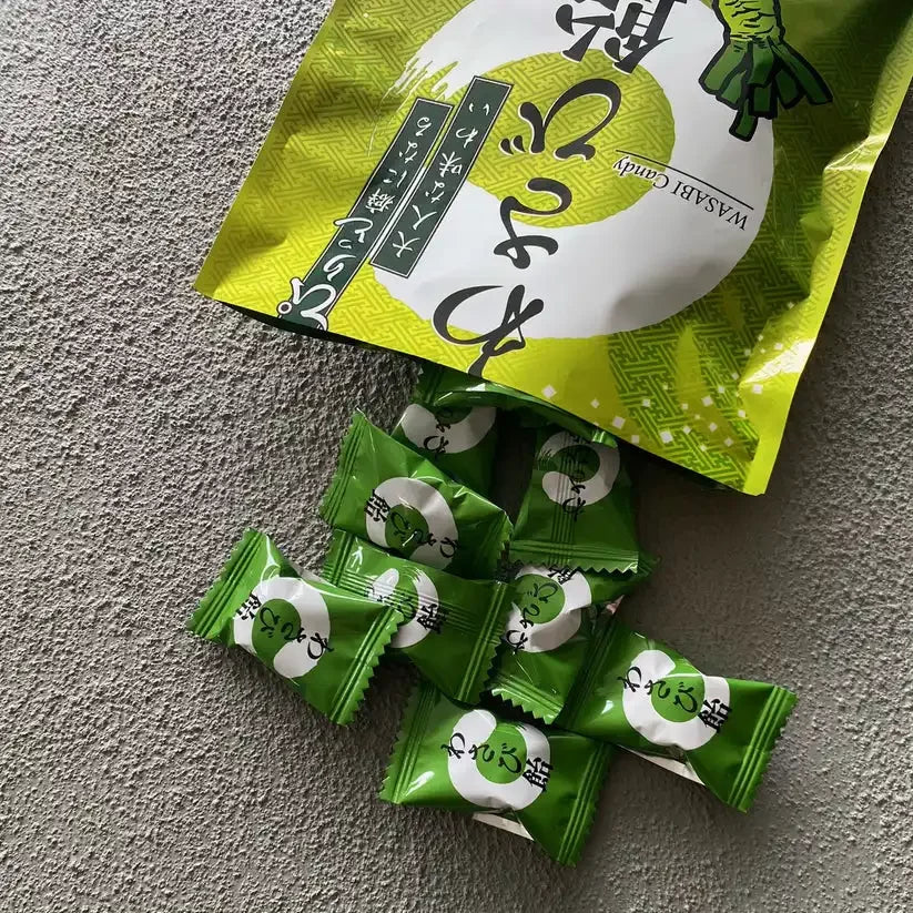 Japanese Wasabi Candy - Unique Sweet & Spicy Flavor (63g) | Authentic Japanese Snack for Parties, Gifts & Spicy Food Lovers