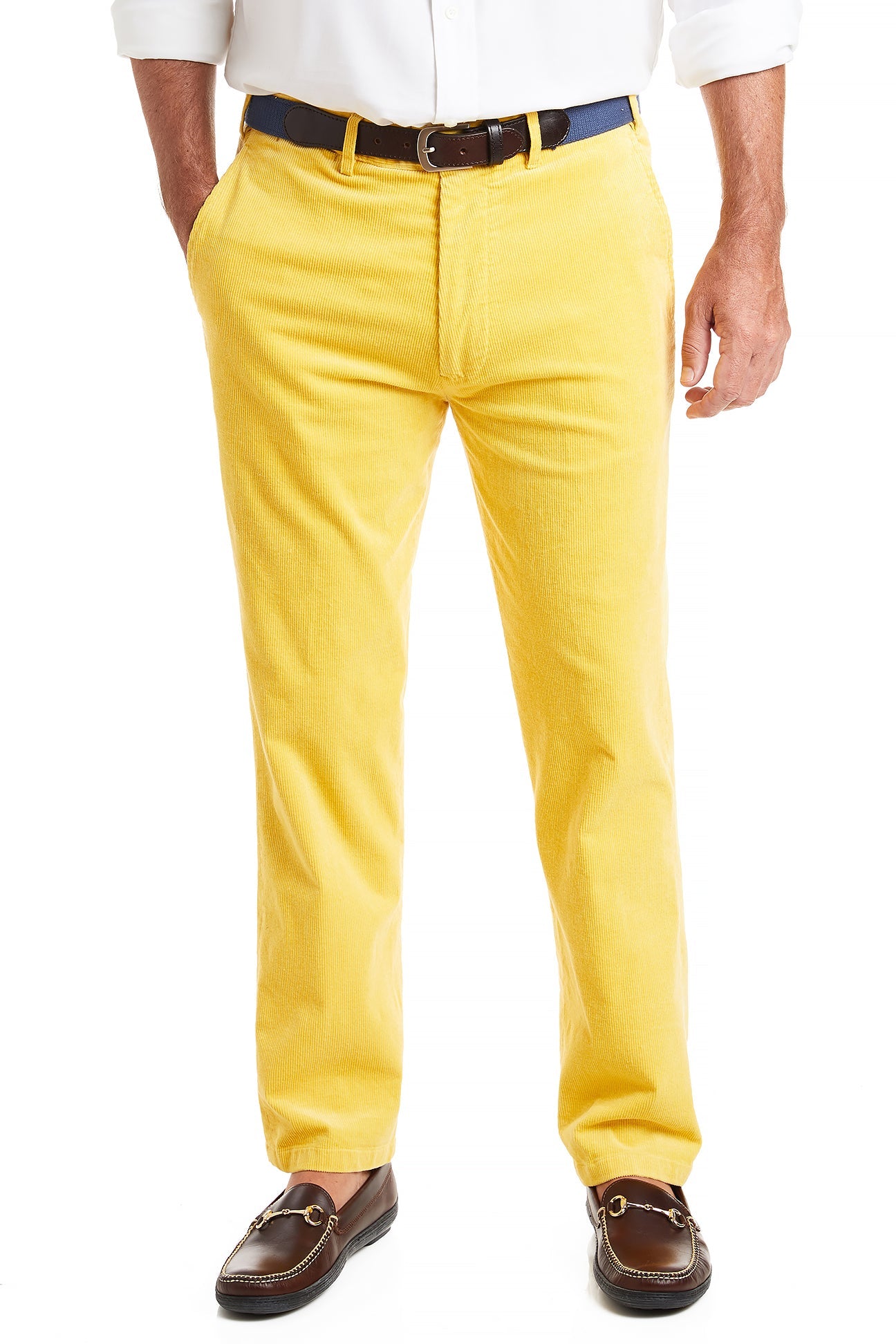 Stylish Stretch Corduroy Pants for Women - Comfortable Beachcomber Trousers in Yellow | Perfect for Casual Outings & Fall Fashion