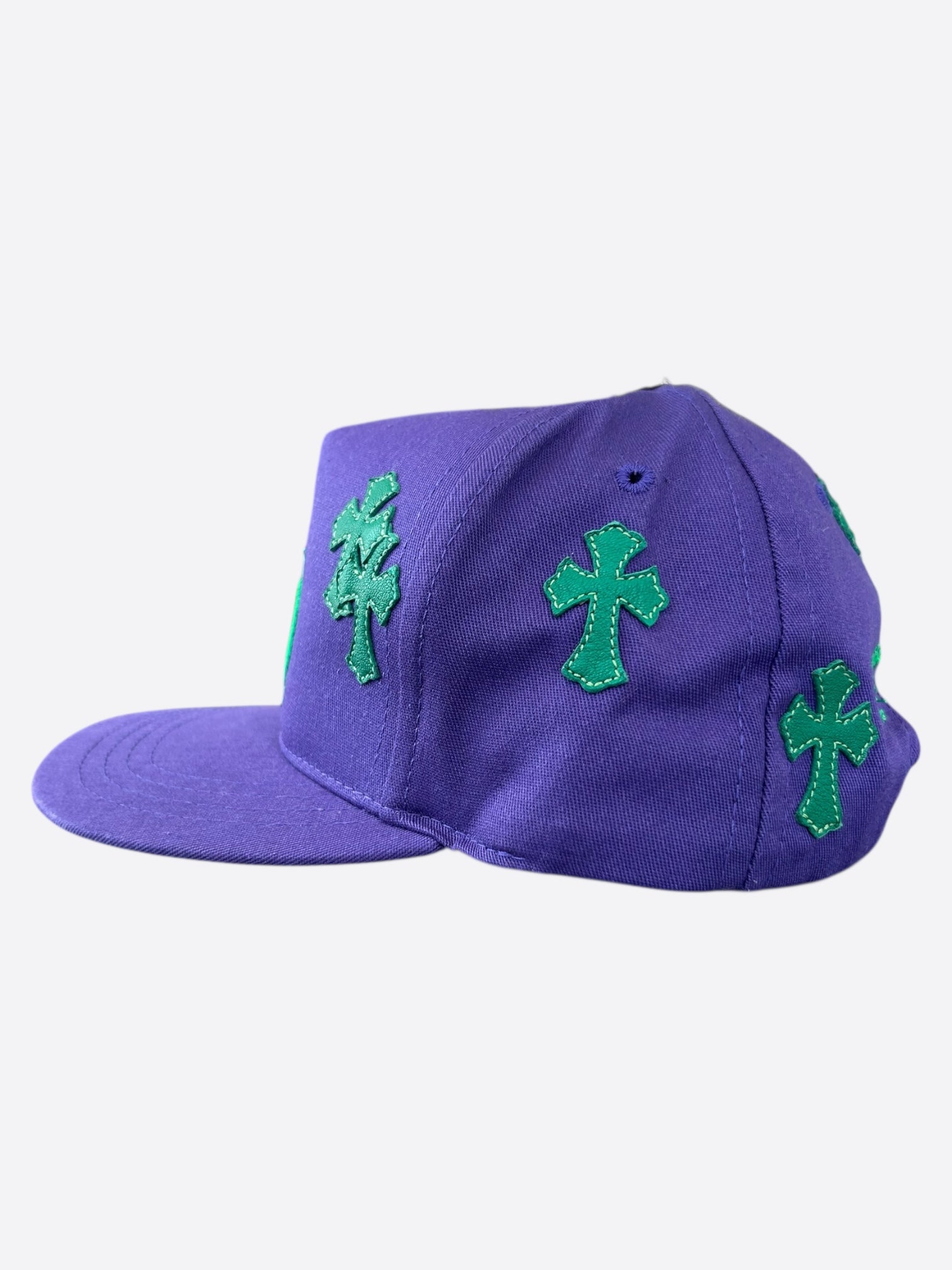 Chrome Hearts Purple & Green Cross Patch Hat - Stylish Embroidered Cap for Men & Women - Perfect for Streetwear, Casual Outfits & Hip Hop Fashion