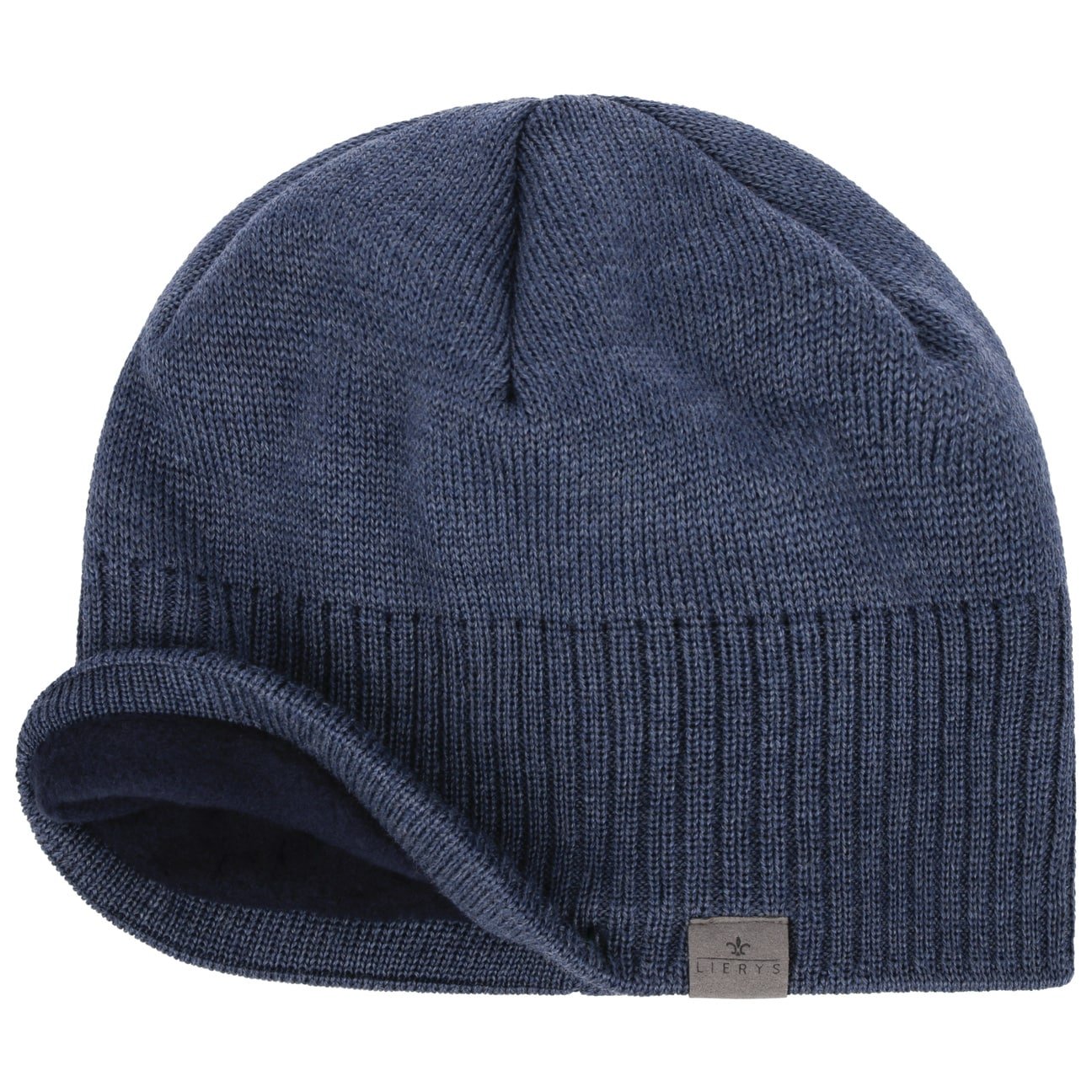 Lierys Fine Rip Merino Wool Beanie for Men & Women - Soft Warm Winter Hat for Skiing, Hiking & Outdoor Activities