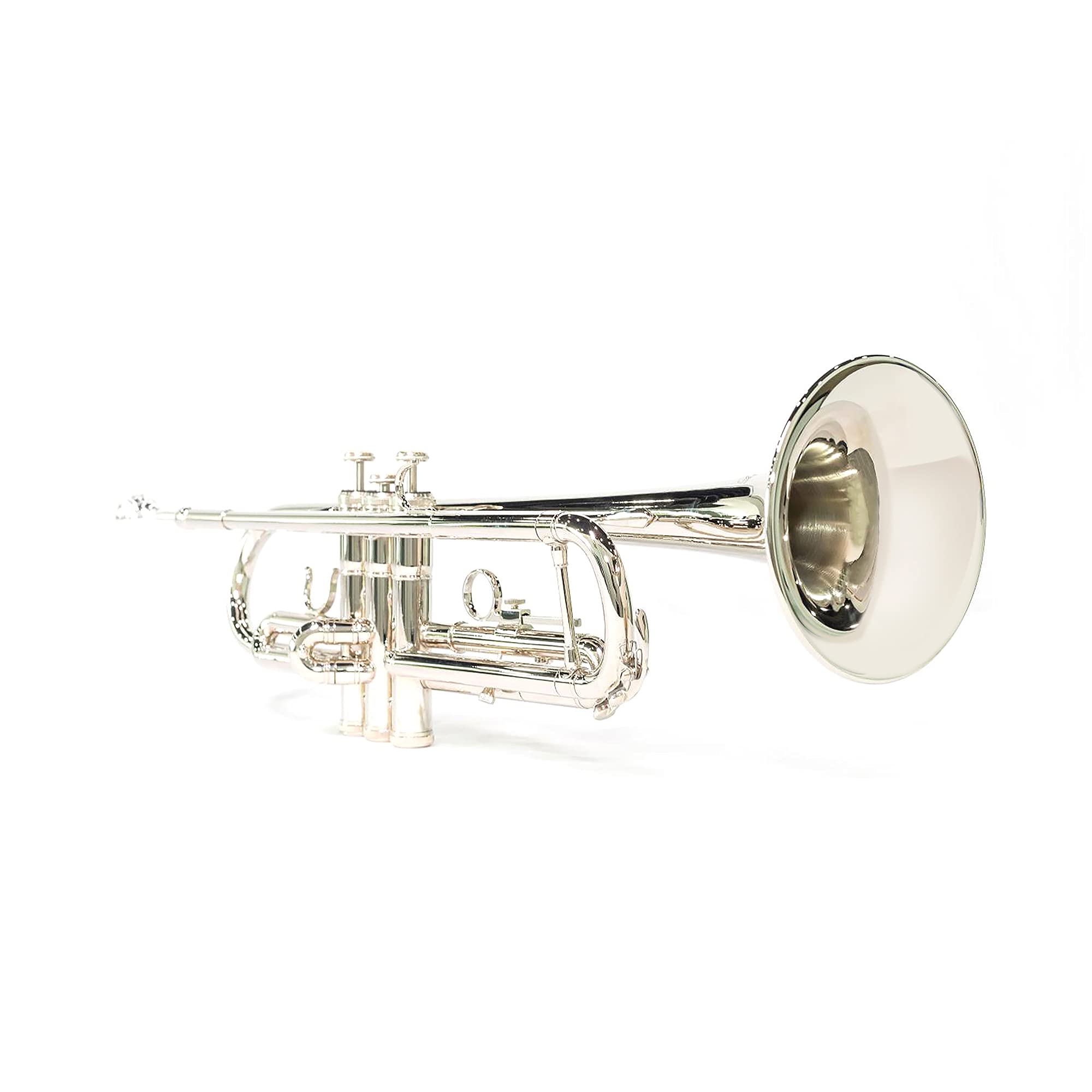 LeSage Bb Trumpet for Beginners - Professional Brass Instrument with Nickel Silver Finish, Includes Mouthpiece, Cleaning Kit, Valve Oil & Hard Case - Perfect for School Bands, Music Lessons & Jazz Performances