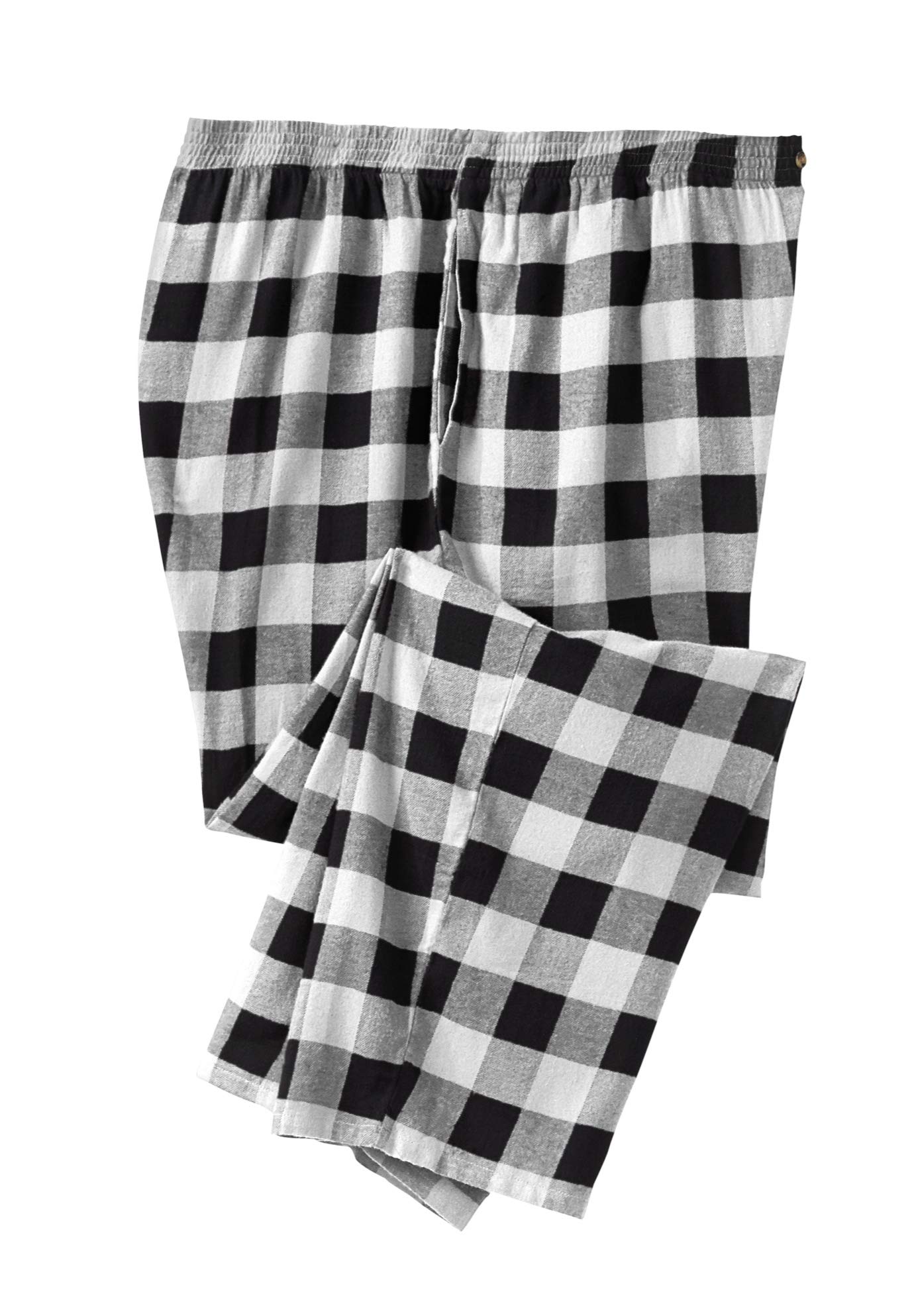 KingSize Men's Big & Tall Flannel Plaid Pajama Pants - Soft & Comfortable Sleepwear for Lounge & Winter Nights