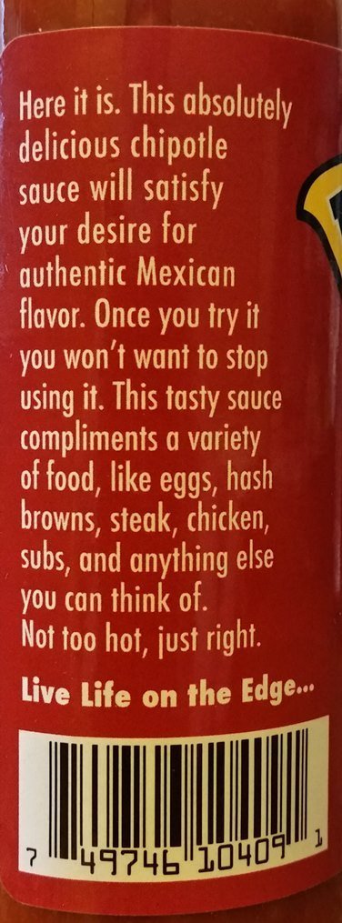 Mountain Man Chipotle Pepper Hot Sauce - Spicy & Smoky Flavor for Tacos, Burgers, Wings & BBQ - Premium Gourmet Hot Sauce for Cooking & Grilling