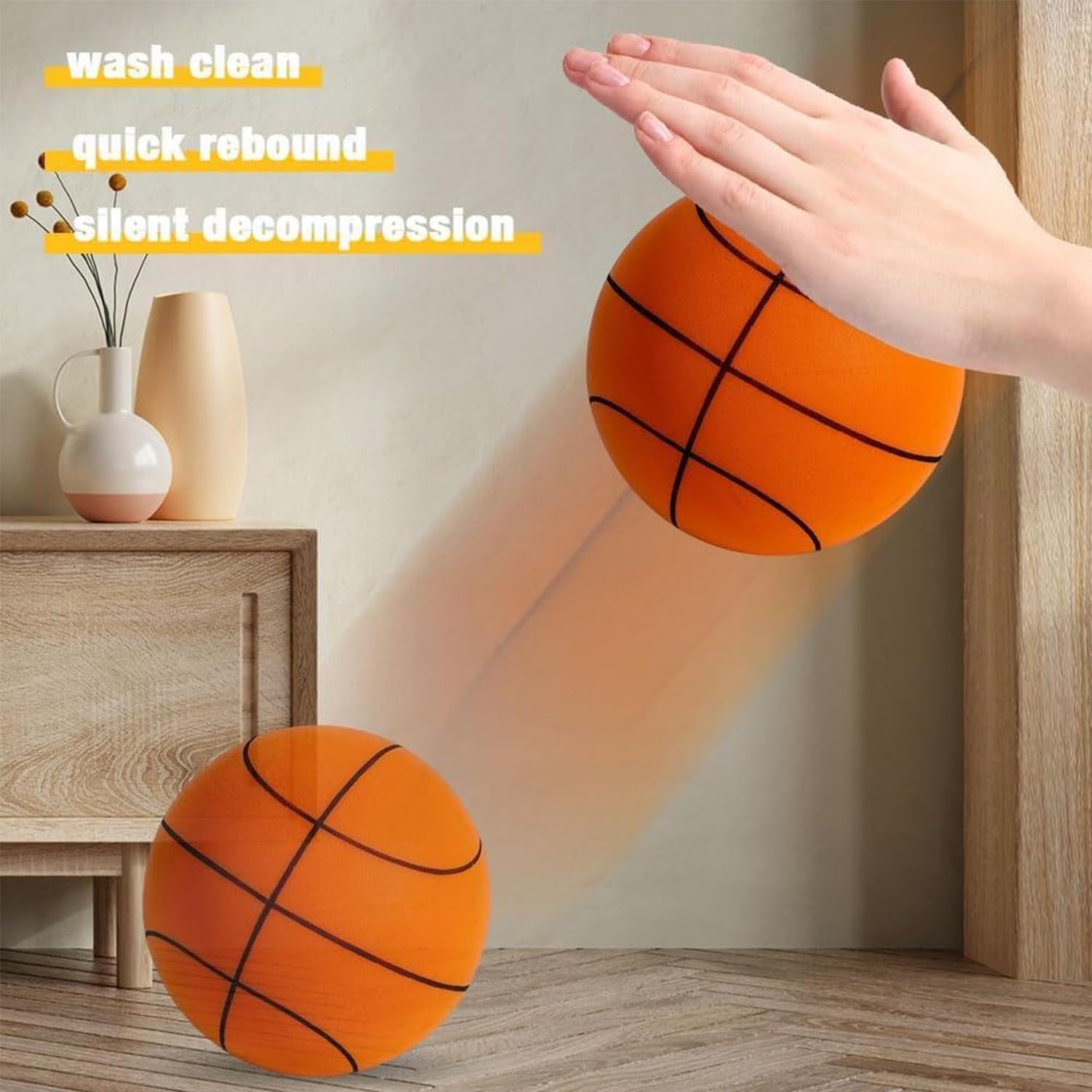 Silent Basketball for Indoor Training - Quiet Foam Basketball for Kids & Youth, Perfect for Home, Gym & School Use | Dribble Dream Noiseless Practice Ball Gift
