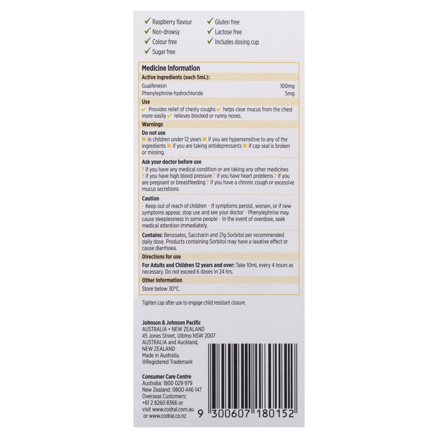 Codral Relief Mucus Cough & Cold Medicine - Fast-Acting Day & Night Formula for Chesty Coughs, Congestion & Cold Symptoms - Ideal for Work, Travel & Home Use