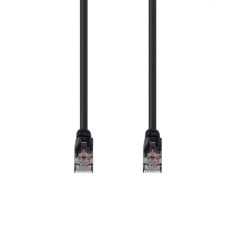 Premium Cat6 Ethernet Cable 0.3M (1ft) Black UTP Patch Cord - High-Speed Internet & Network Connection for Home Office, Gaming, and Streaming