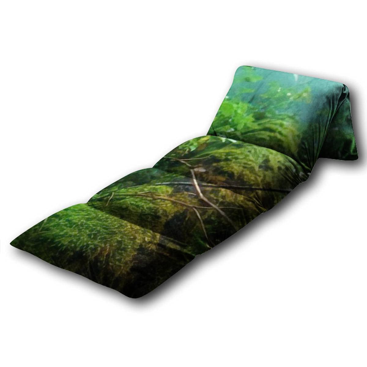 Kids Floor Pillow with Surreal Forest Illustration - Soft Play Mat for Reading, Gaming & Slumber Parties | Cozy Pillow Bed for Children's Room, Nursery or Playroom