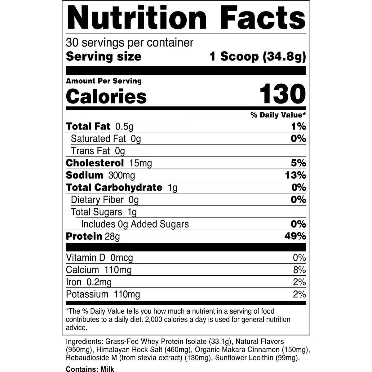Transparent Labs 100% Grass Fed Whey Protein Isolate Powder - Premium Low Carb Protein Supplement for Muscle Recovery & Weight Loss - Ideal for Post-Workout, Smoothies & Baking