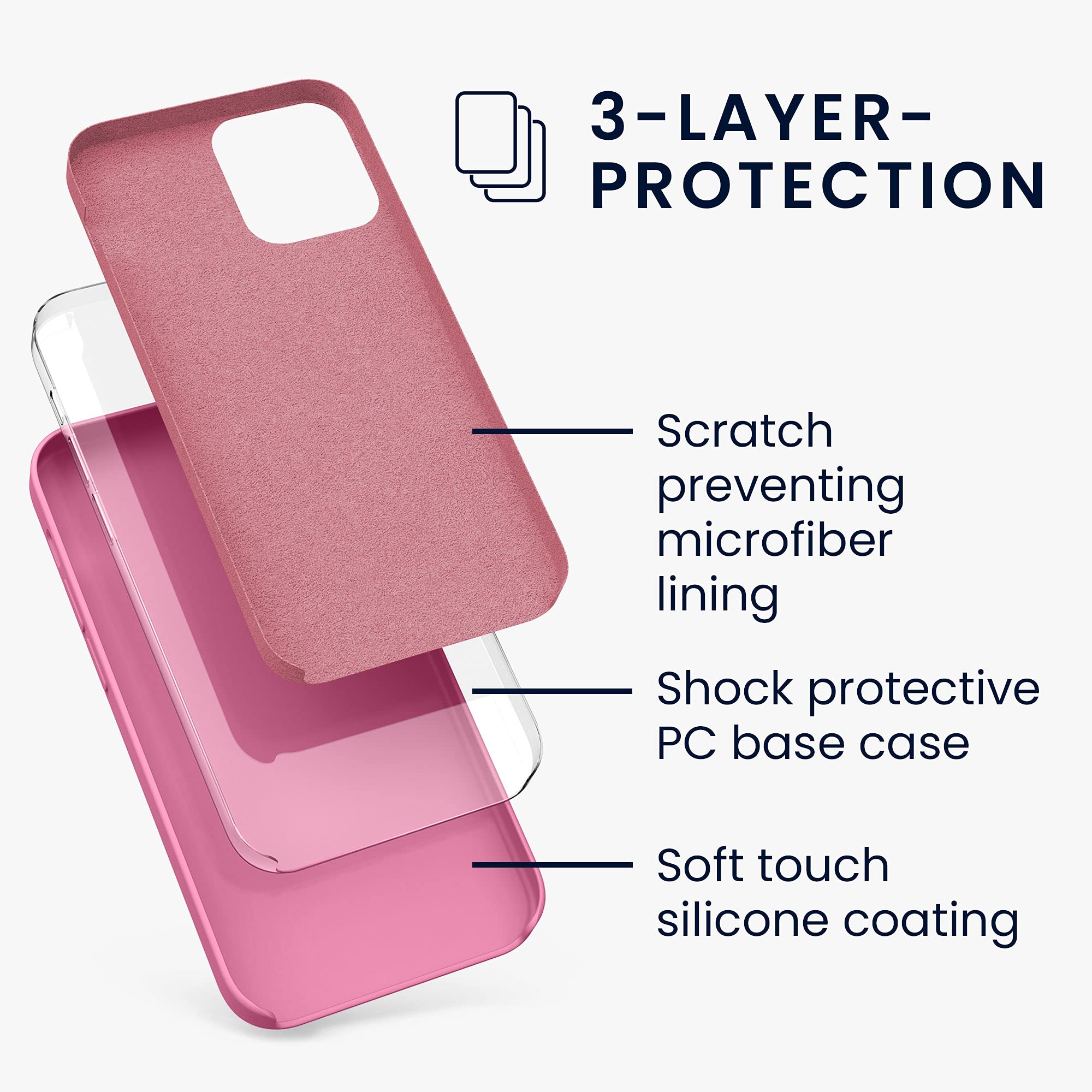 kwmobile Premium TPU Silicone Case for Apple iPhone 12 & iPhone 12 Pro - Soft Protective Phone Cover with Sweet Candy Design - Perfect for Everyday Use, Work & Travel
