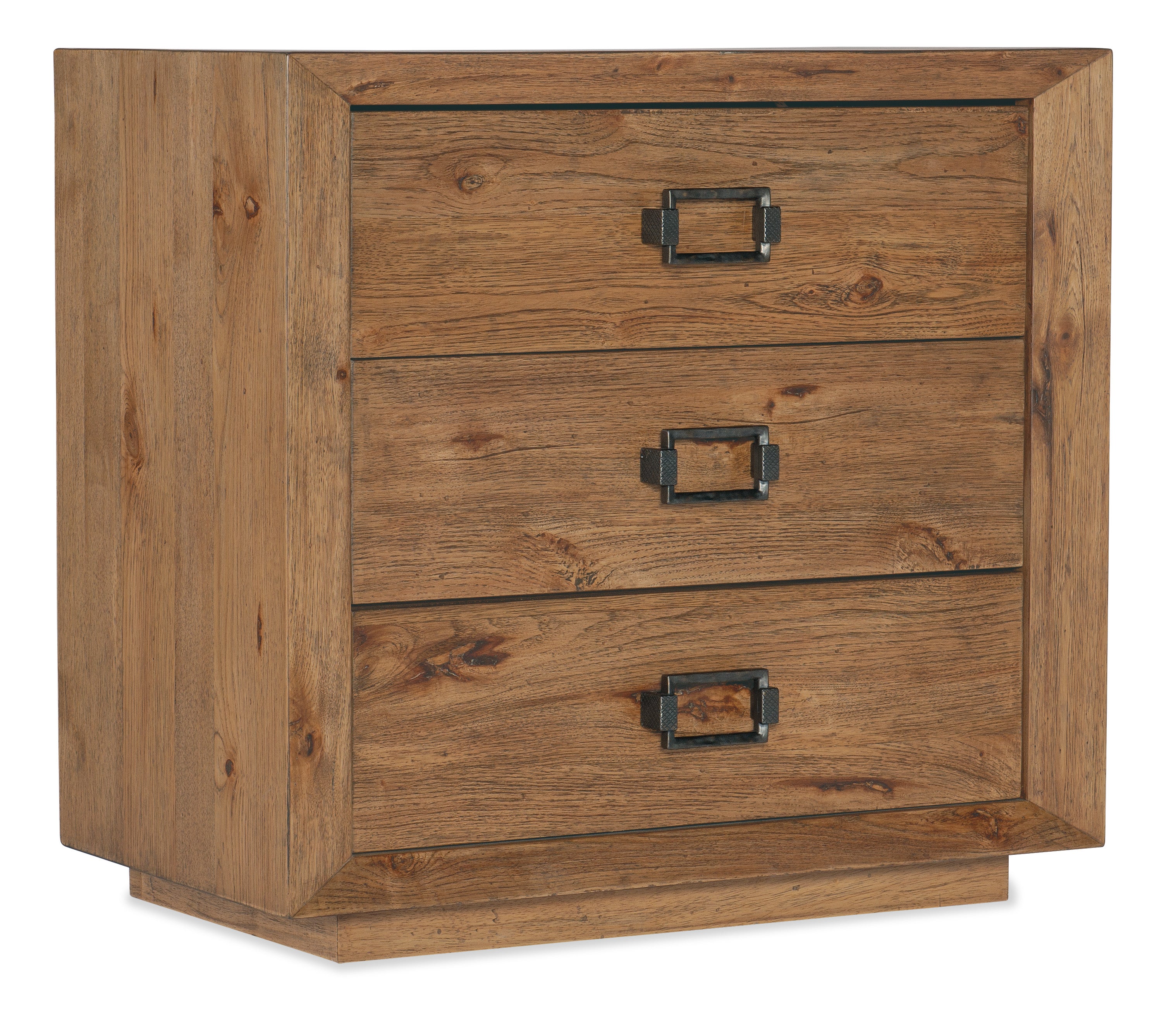 Big Sky Three Drawer Nightstand - Solid Wood Bedside Table with Storage for Bedroom, Living Room & Office - Perfect for Storing Books, Lamps & Bedroom Essentials