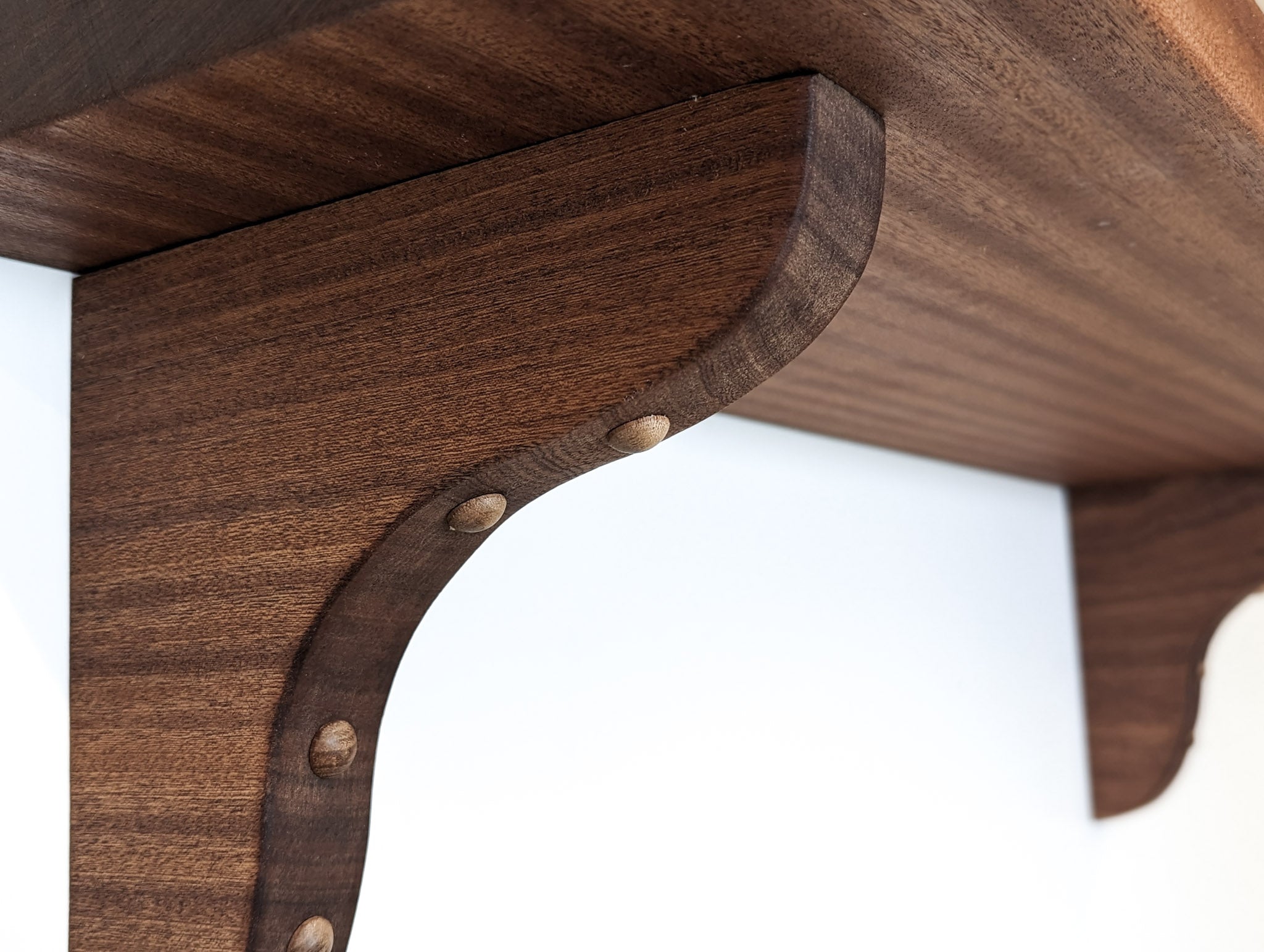 Premium Solid Wood Brackets - Mahogany & Oak for Shelves & Furniture | Heavy Duty Decorative Brackets for Home & Office Use