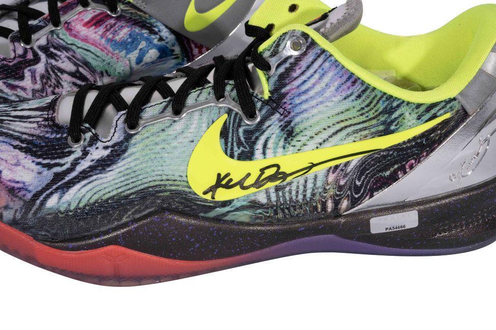 Authentic Kobe Bryant Lakers Signed Nike Zoom Kobe 8 System Prelude Shoes - Panini Certified Collectible for Basketball Fans & Sneakerheads - Perfect for Display, Investment & Memorabilia Collections