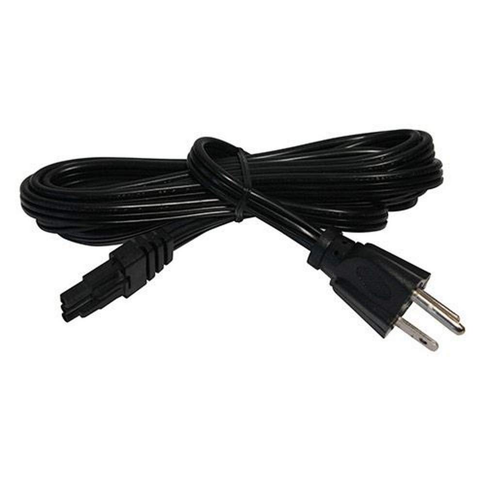 WAC Lighting BA-PC6-BK Black Plug-in Power Cord for Light Bars - Perfect for Under Cabinet, Shelf, and Display Lighting