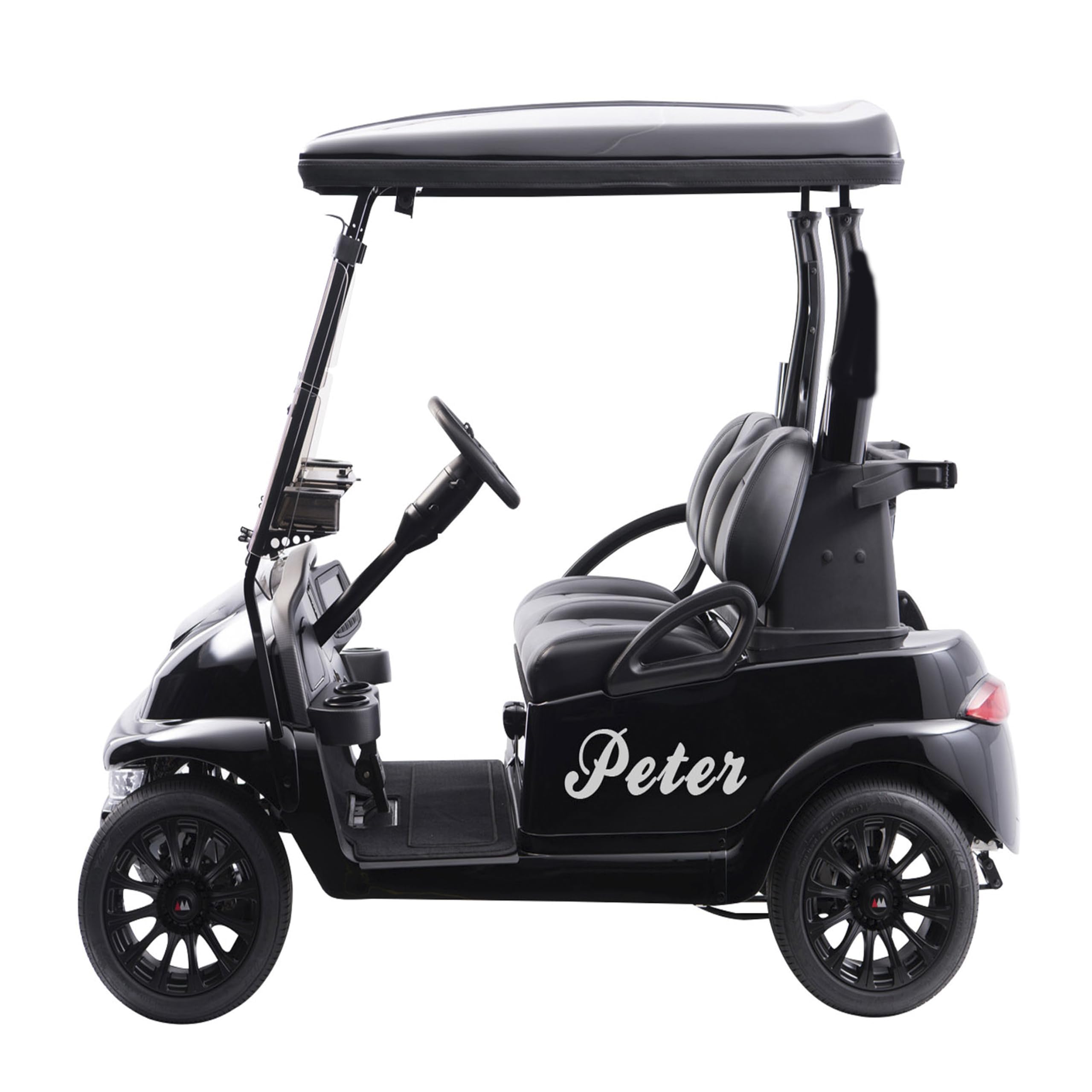 Custom Golf Cart Decals - Personalized Name & Number Stickers for Auto Racing