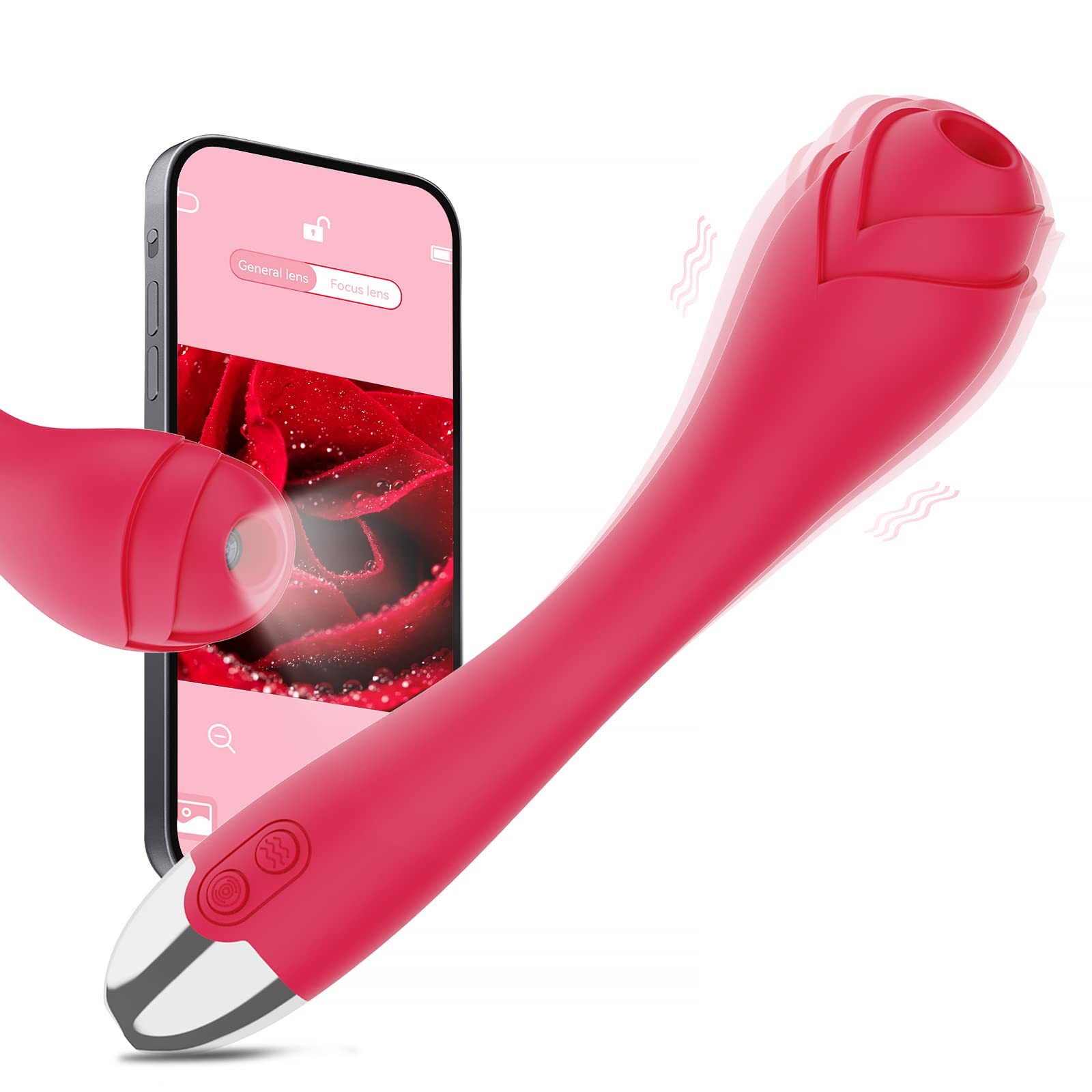 Wireless G-Spot Vibrator with HD Camera - 6 Vibration Modes for Clitoral & Nipple Stimulation, Adult Sex Toy for Women's Pleasure & Body Exploration | Perfect for Solo Play & Couples Intimacy