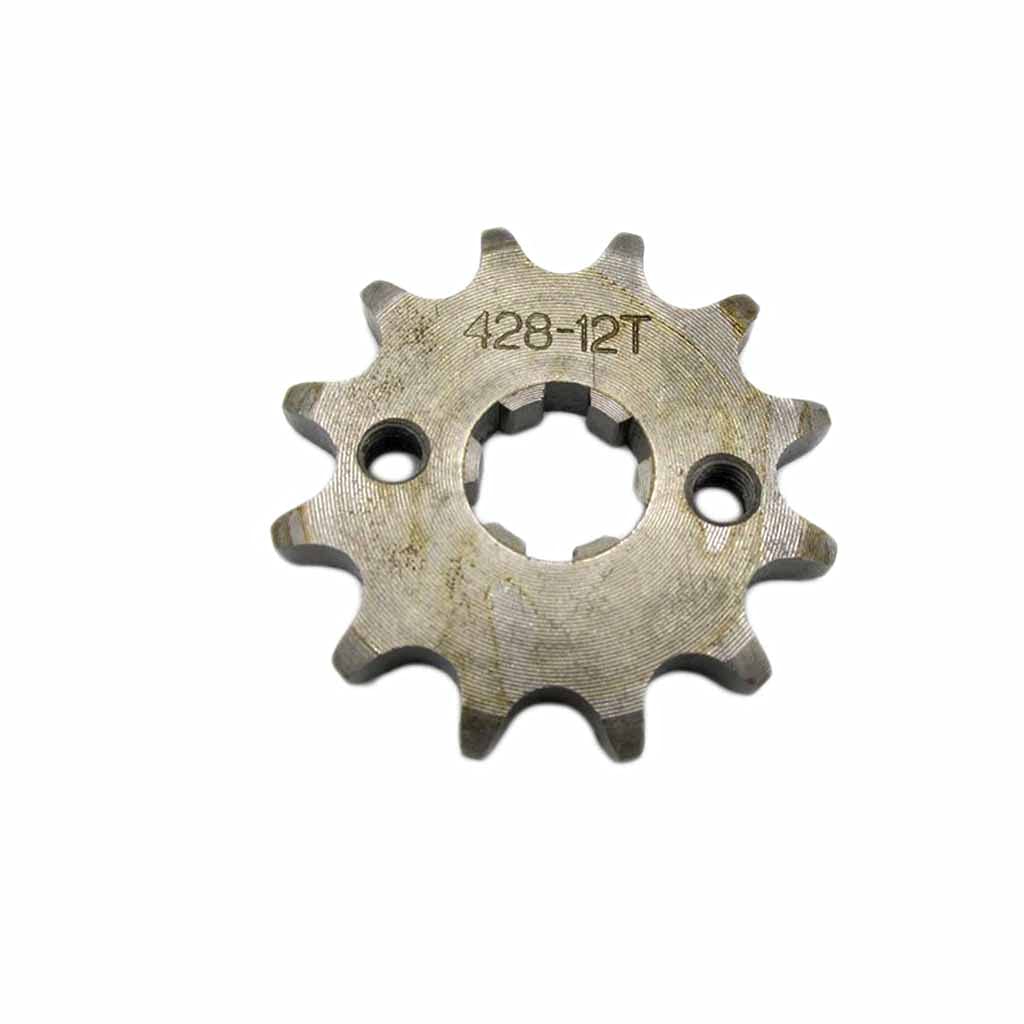 428 12T Motorcycle Sprocket Gear - 17mm Chain for Dirt Bike & ATV - Off-Road Riding