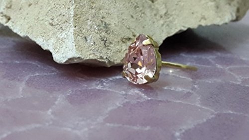 Elegant Teardrop Ring with Swarovski Rhinestones | Blush Pink & Gold Wedding Jewelry | Perfect for Bridal, Engagement & Special Occasions