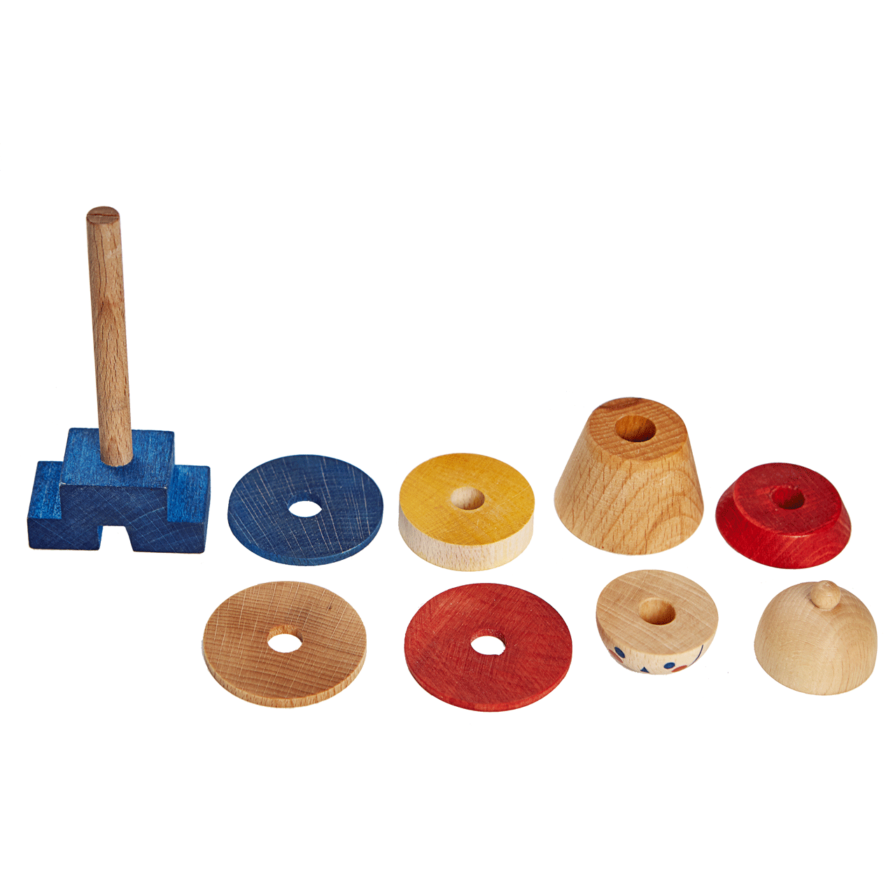 Wooden Stacking Toy Stick Fig No.02 - Educational Building Blocks for Kids - Perfect for Preschool Learning, Montessori Activities & Creative Playtime