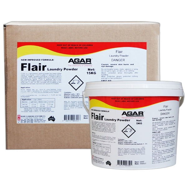 Premium Agar Flair Laundry Detergent Powder - Deep Cleans & Freshens Clothes - Ideal for Home, Travel & Gym Wear