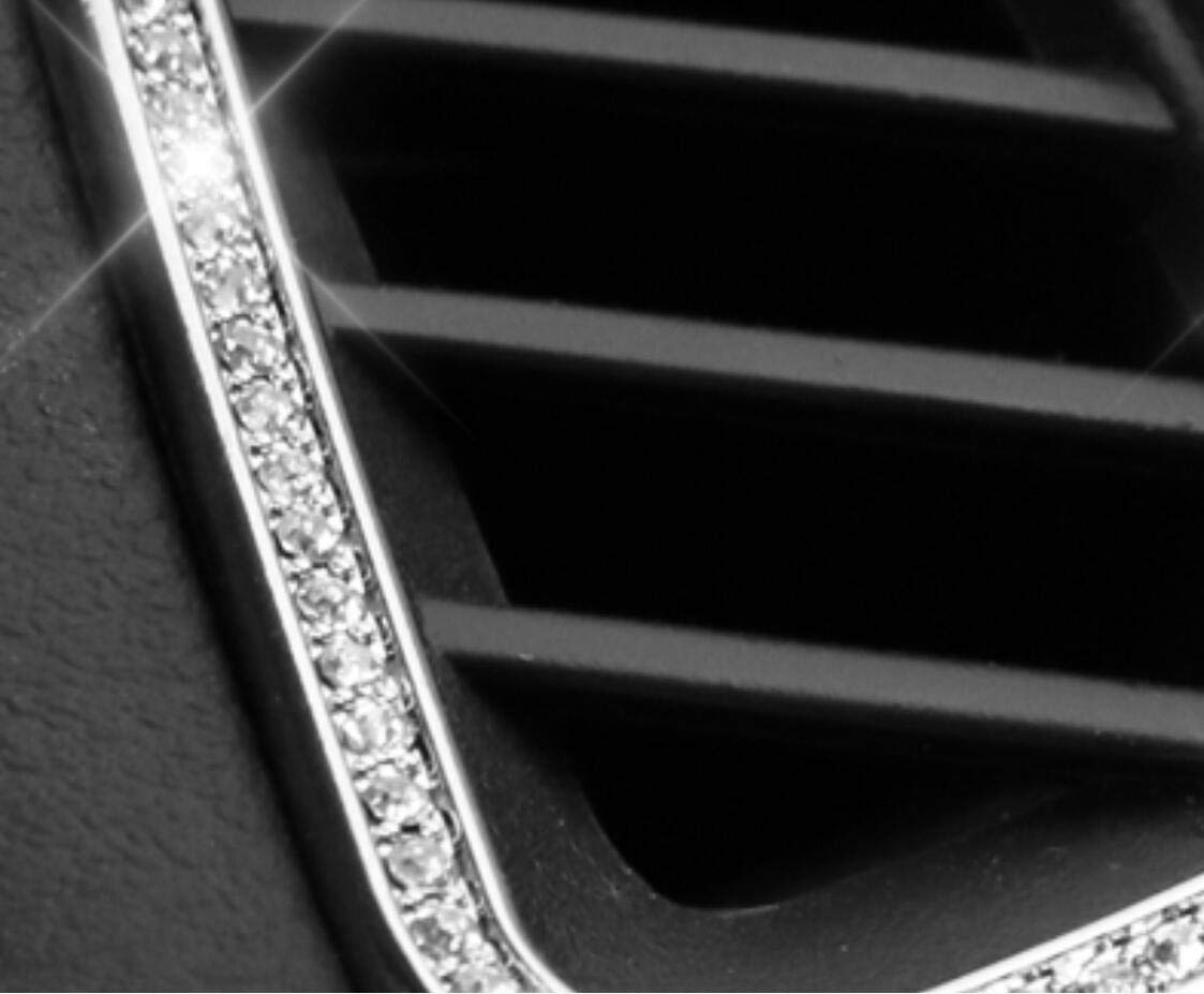 2019-2022 Nissan Sylphy Sentra Car Interior Trim Bling Accessories - Rhinestone Crystal Air Vent Stickers (Silver, 2-Piece Set) | Dashboard Decoration & Luxury Car Interior Upgrade