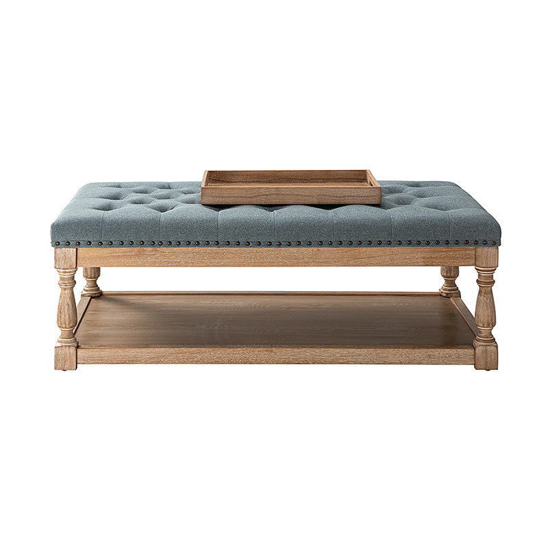 Isaak Upholstered Storage Ottoman Bench with Lift Top - Extra Seating & Hidden Storage for Living Room, Bedroom, or Nursery - Perfect for Blankets, Toys & Home Organization
