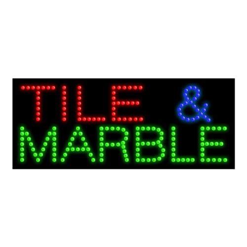 LED Dot Sign for Tile & Marble - Customizable #20136 - Perfect for Home Decor, Retail Displays & Wedding Signage