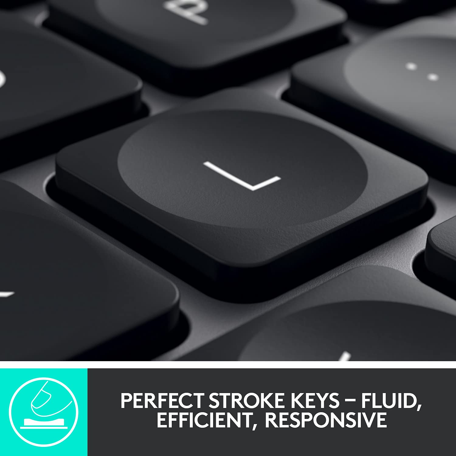 Logitech MX Keys Advanced Wireless Illuminated Keyboard - Tactile Responsive Typing, Backlit Keys, Bluetooth/USB-C Connectivity, Compatible with macOS, Windows, Linux, iOS & Android - Premium Metal Build (Graphite) - Perfect for Office Work, Gaming & Programming