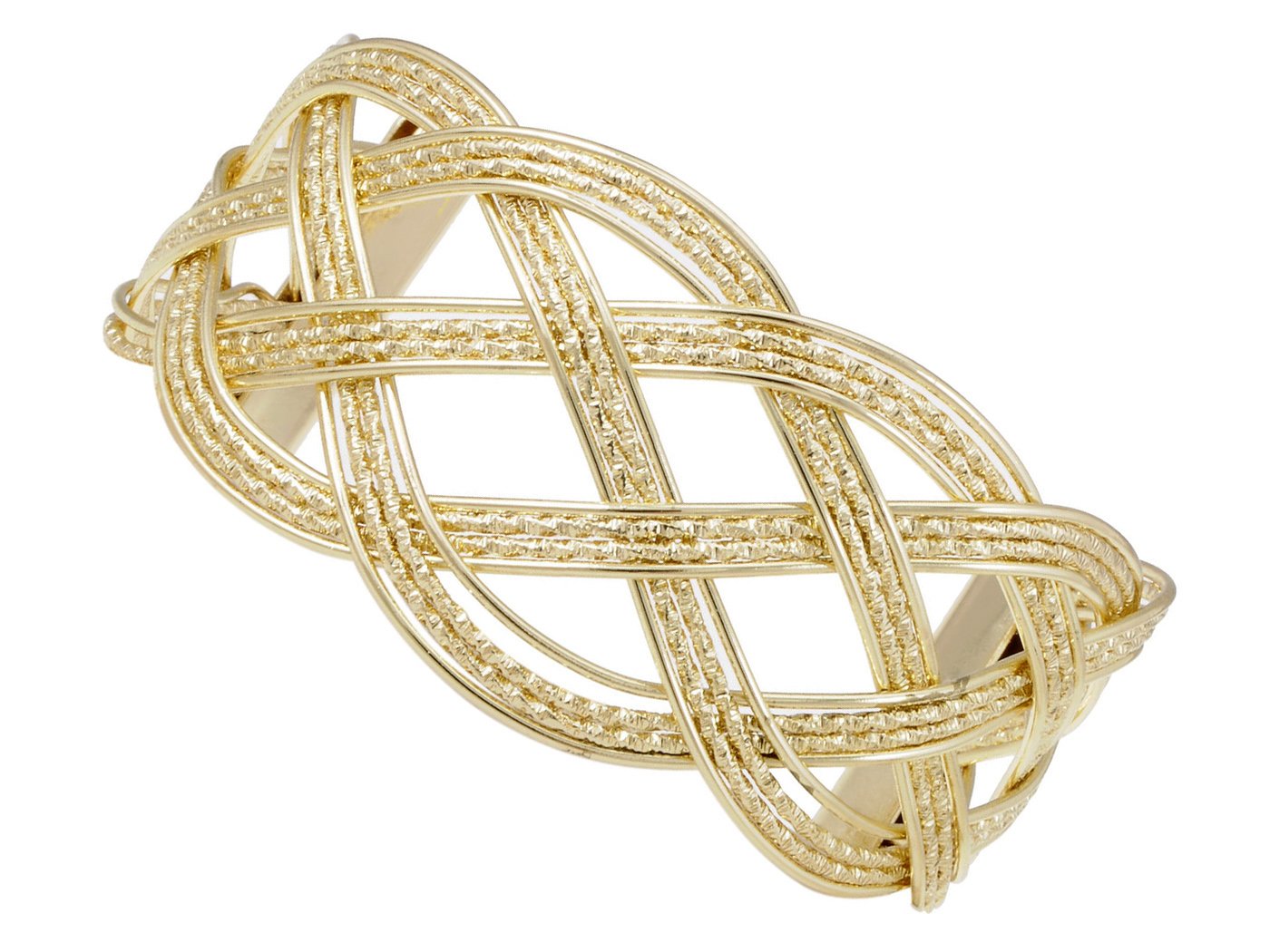 Alilang Gold Greek Goddess Textured Woven Braid Arm Band - Adjustable Wrist Cuff Bracelet for Costume, Festival & Boho Fashion | Perfect for Greek Mythology Parties, Renaissance Fairs & Themed Events