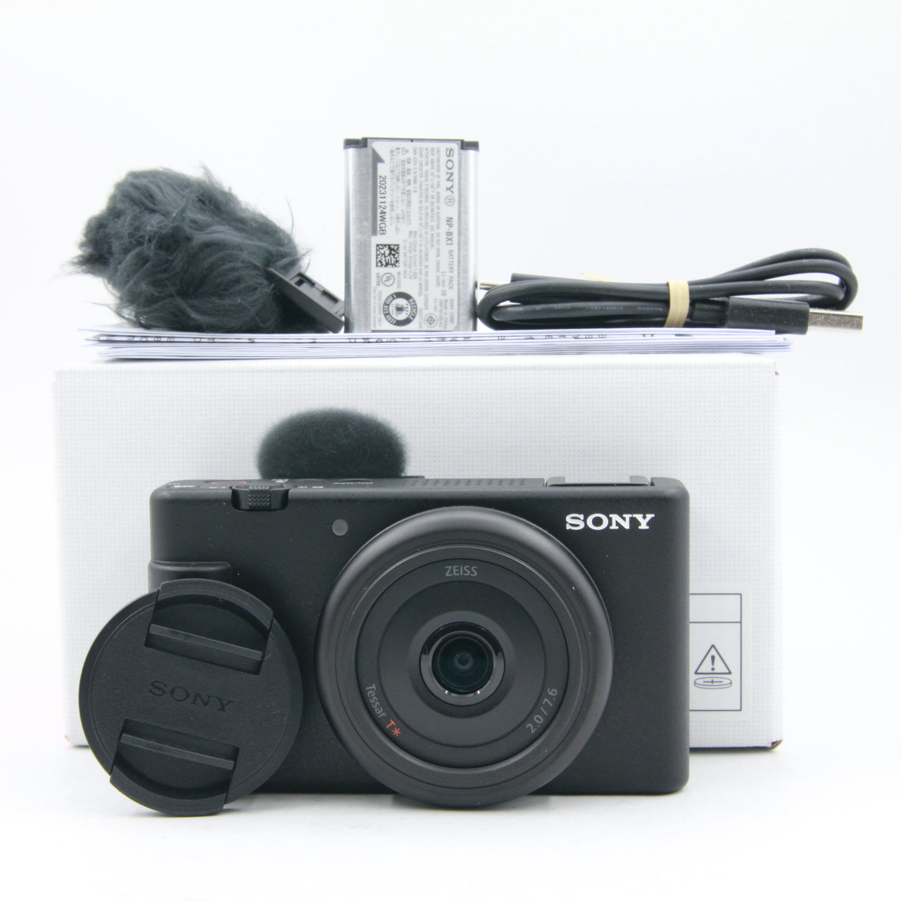 Open Box Excellent Condition Sony ZV-1F Vlogging Camera (Black) - Perfect for YouTube Content Creation, Travel Vlogging & Social Media Videos