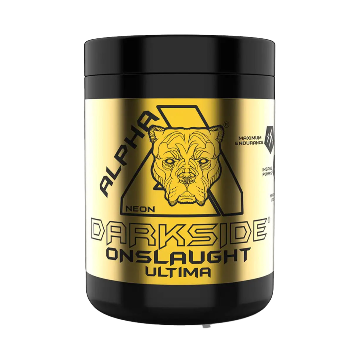 Alpha Neon Darkside Onslaught Ultima Pre Workout Powder - 600g Energy Booster for Intense Gym Training & Bodybuilding Performance