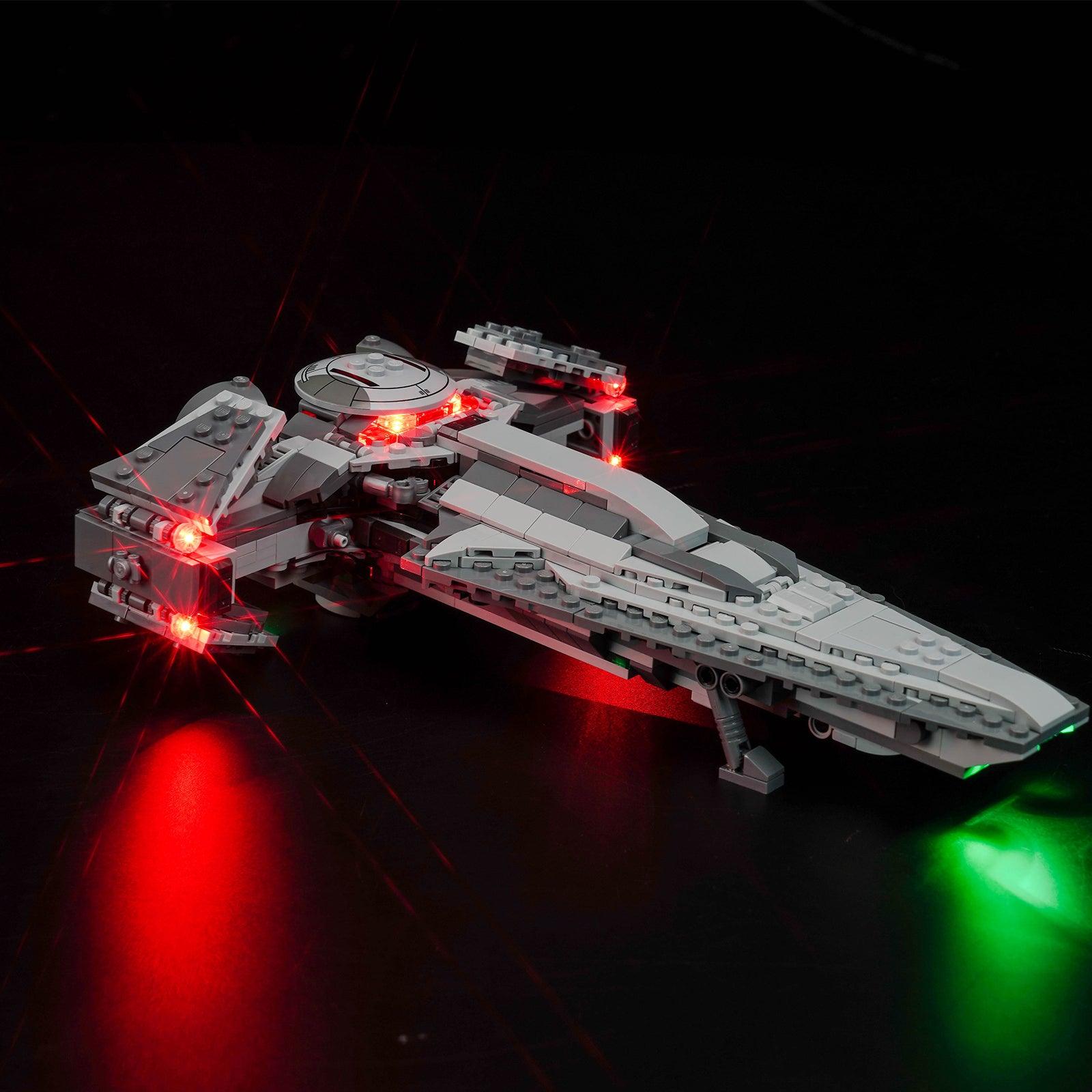LEGO Star Wars Darth Maul's Sith Infiltrator 75383 Light Kit - Custom LED Lighting Set for Building Blocks | Perfect for Display & Nighttime Showcase