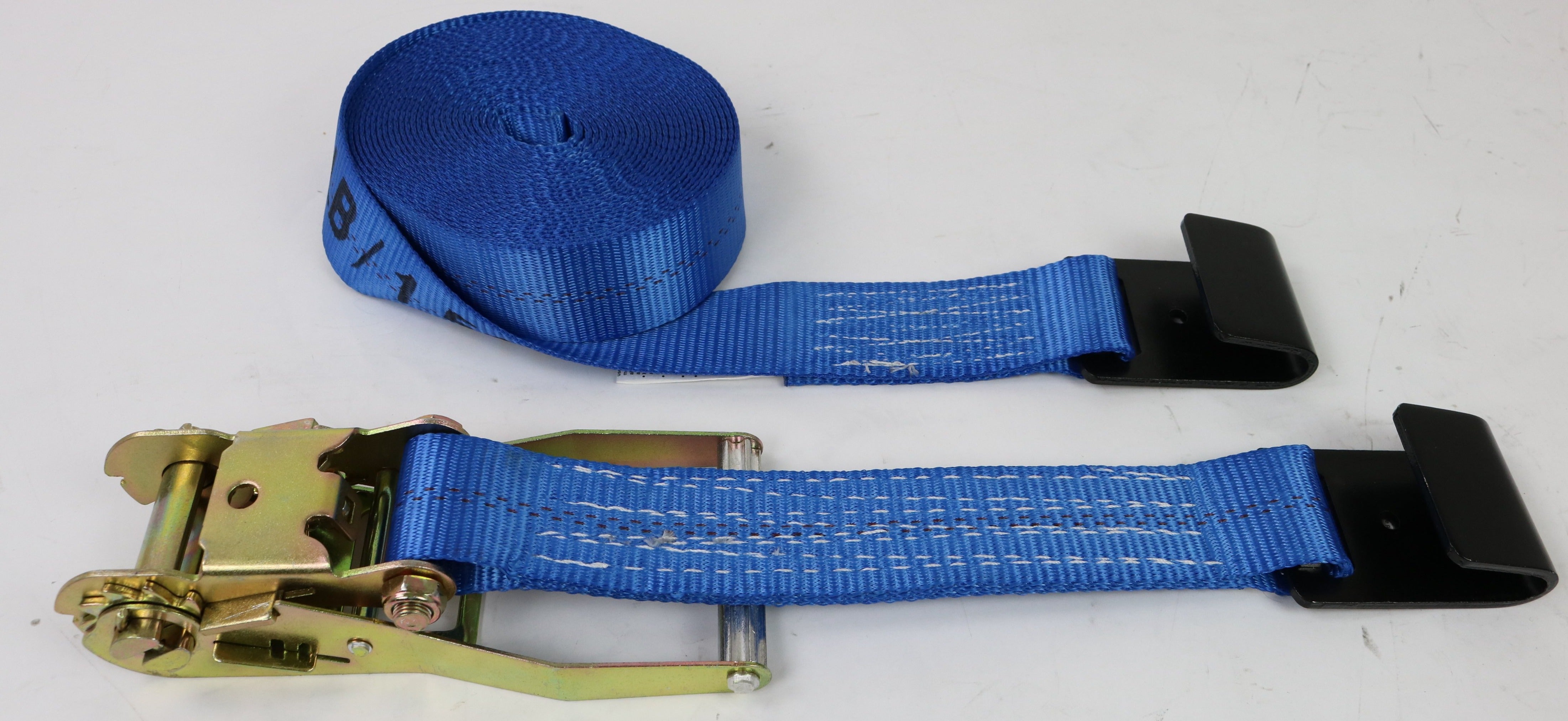 2-Pack 30-Inch Ratchet Straps with Flat Hooks - Heavy Duty Tie Down Straps for Cargo, Motorcycle, ATV & Truck - Blue - Secure Transport for Road Trips & Moving